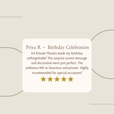 KA private theatre review by Priya R – birthday celebration